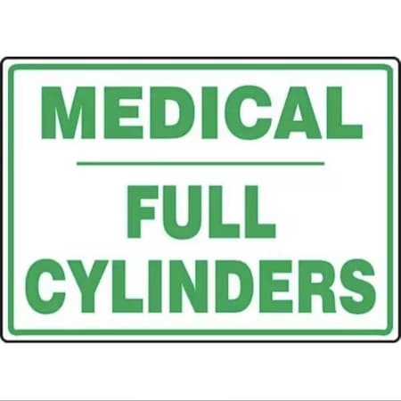 Accuform SAFETY SIGN MEDICAL  FULL CYLINDERS MCPG514XP MCPG514XP